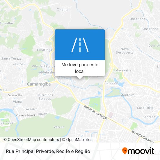 Rua Principal Priverde mapa