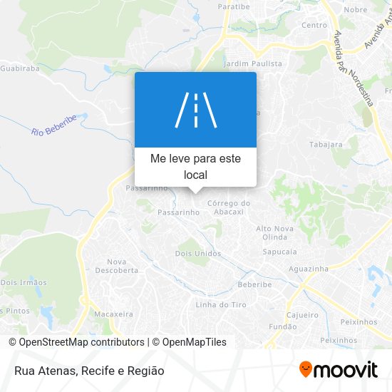 Rua Atenas mapa