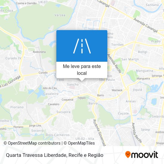 Quarta Travessa Liberdade mapa