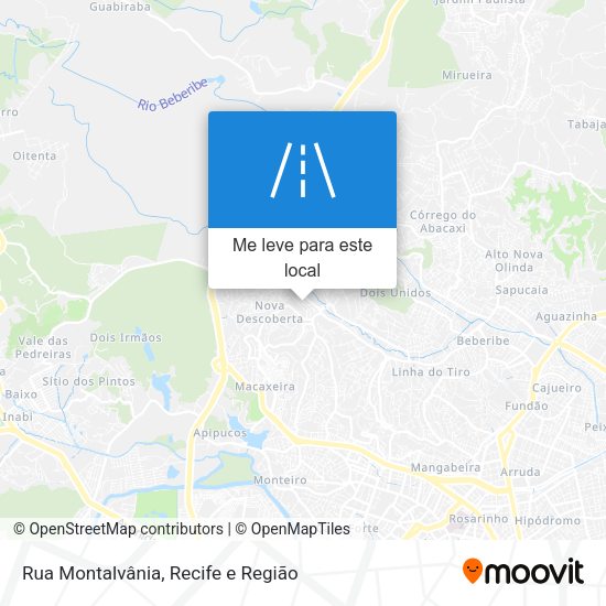 Rua Montalvânia mapa