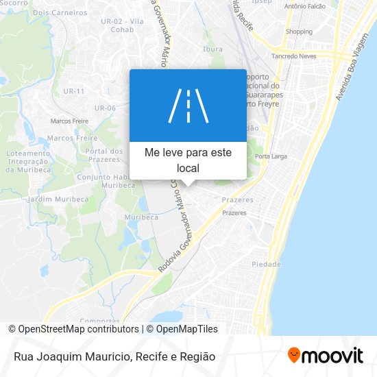 Rua Joaquim Mauricio mapa