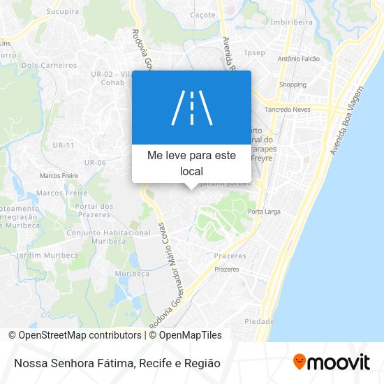 Nossa Senhora Fátima mapa