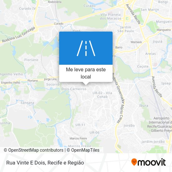 Rua Vinte E Dois mapa