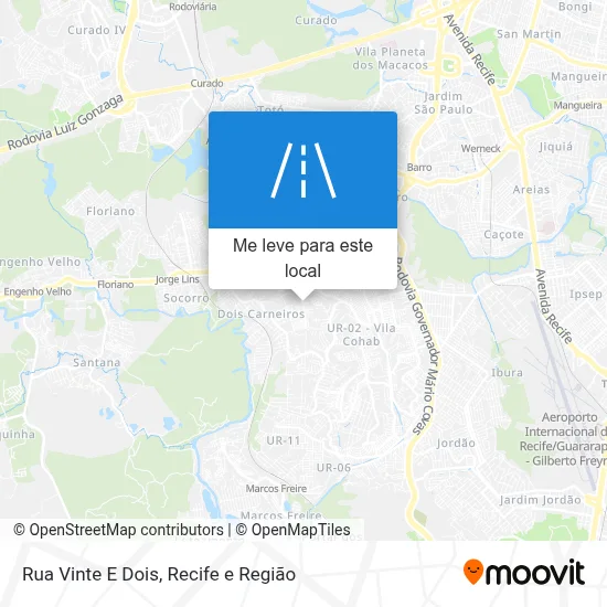 Rua Vinte E Dois mapa