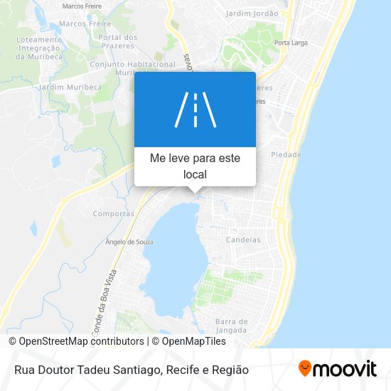 Rua Doutor Tadeu Santiago mapa
