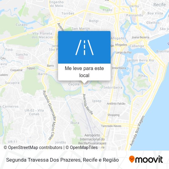 Segunda Travessa Dos Prazeres mapa