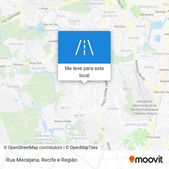 Rua Mecejana mapa