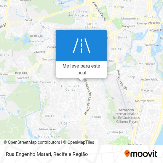 Rua Engenho Matari mapa