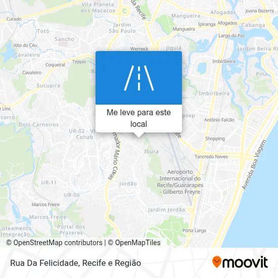 Rua Da Felicidade mapa