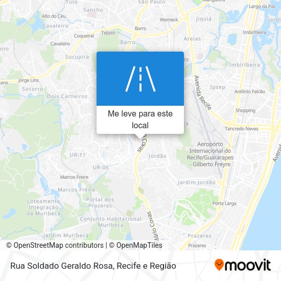 Rua Soldado Geraldo Rosa mapa