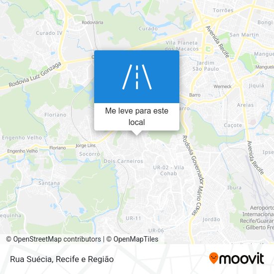 Rua Suécia mapa