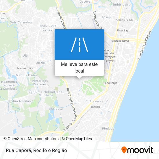 Rua Caporã mapa