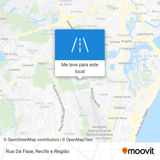 Rua Da Fase mapa