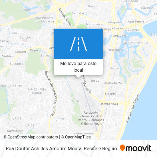 Rua Doutor Achilles Amorim Moura mapa