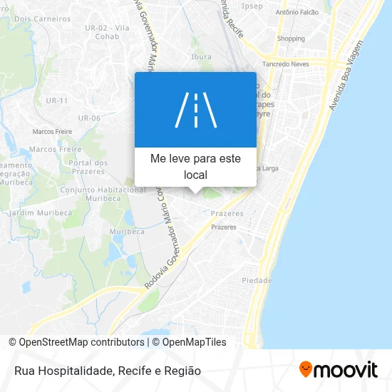 Rua Hospitalidade mapa