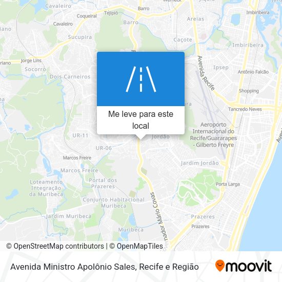 Avenida Ministro Apolônio Sales mapa