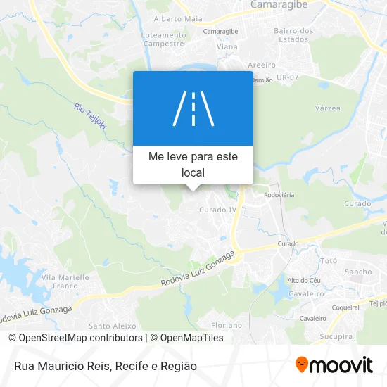 Rua Mauricio Reis mapa