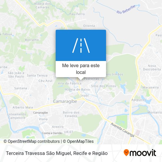 Terceira Travessa São Miguel mapa