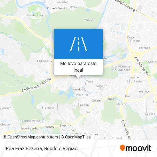 Rua Fraz Bezerra mapa