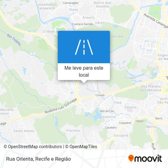 Rua Oitenta mapa