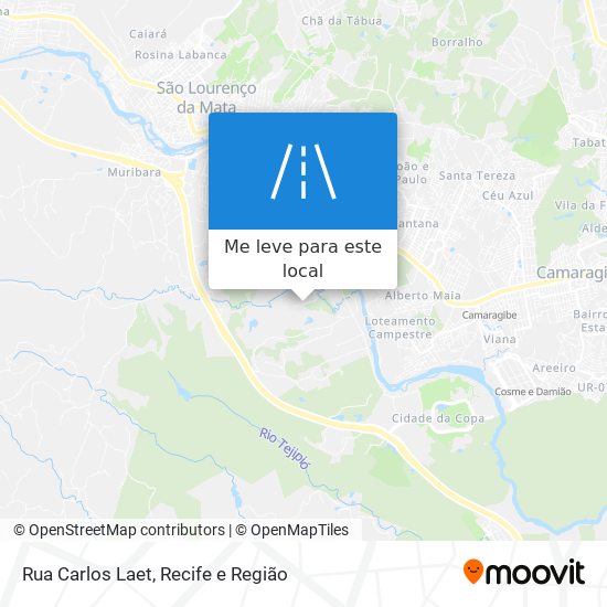 Rua Carlos Laet mapa