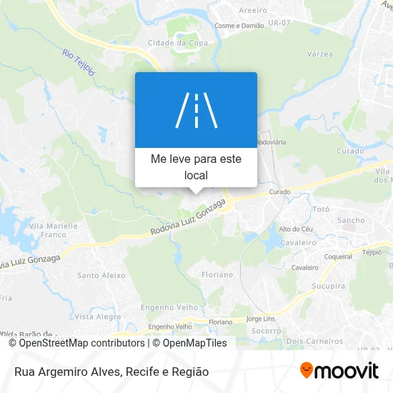 Rua Argemiro Alves mapa