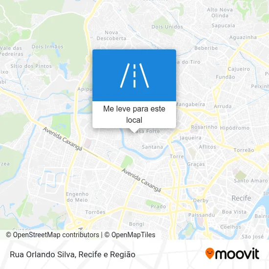 Rua Orlando Silva mapa
