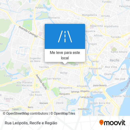 Rua Leópolis mapa