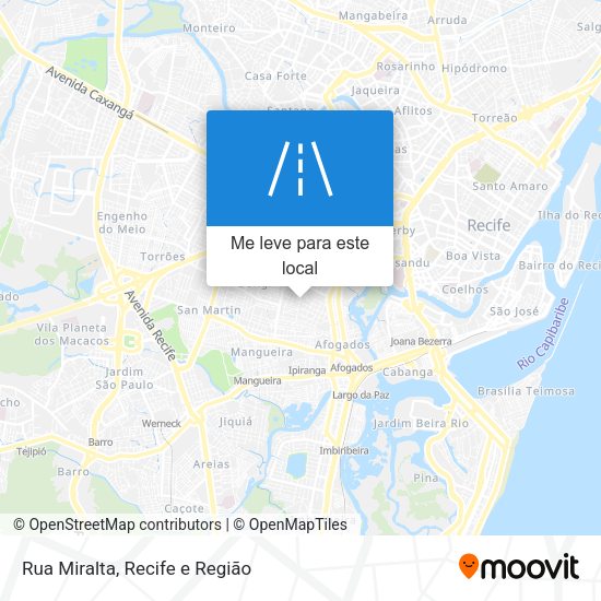 Rua Miralta mapa