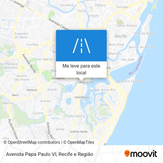 Avenida Papa Paulo VI mapa