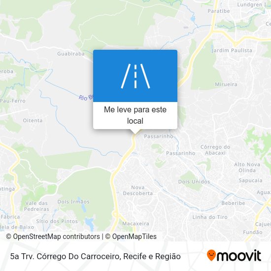 5a Trv. Córrego Do Carroceiro mapa