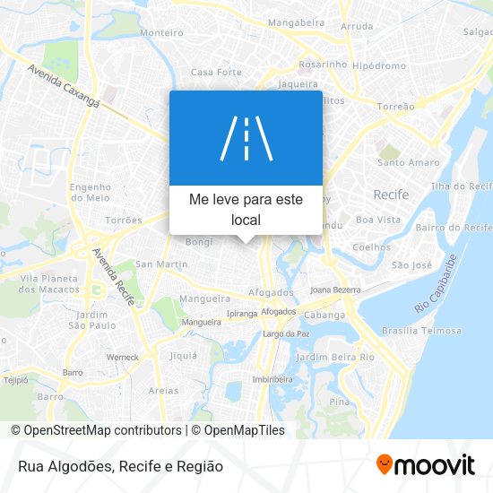 Rua Algodões mapa