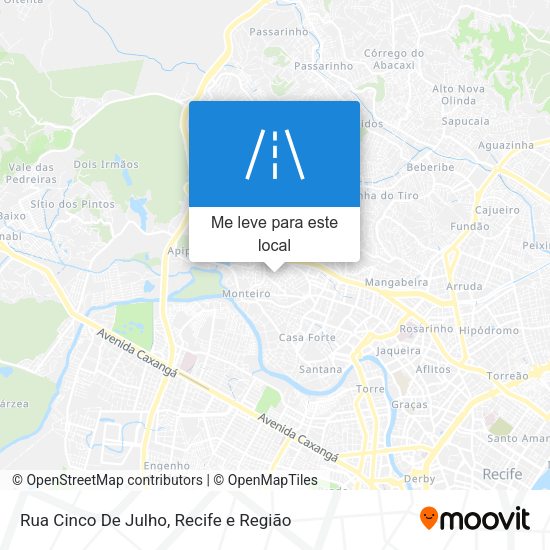 Rua Cinco De Julho mapa
