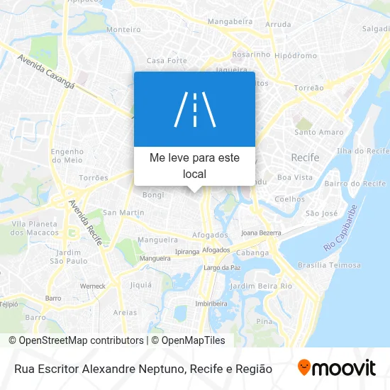 Rua Escritor Alexandre Neptuno mapa