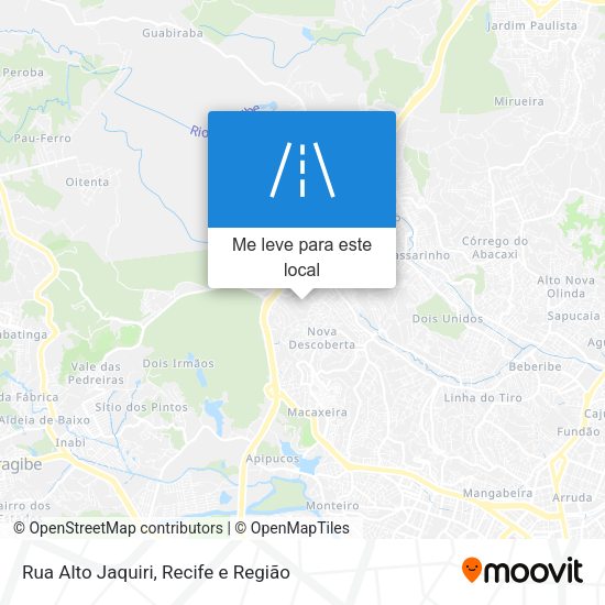 Rua Alto Jaquiri mapa