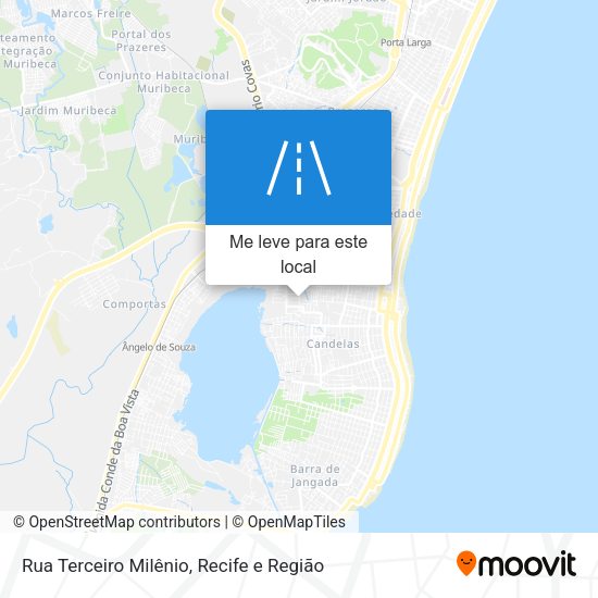 Rua Terceiro Milênio mapa