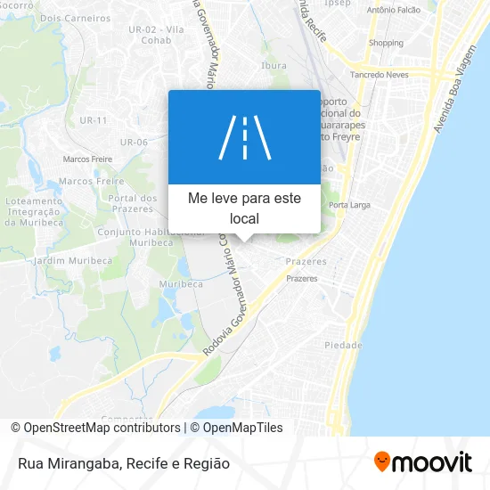 Rua Mirangaba mapa