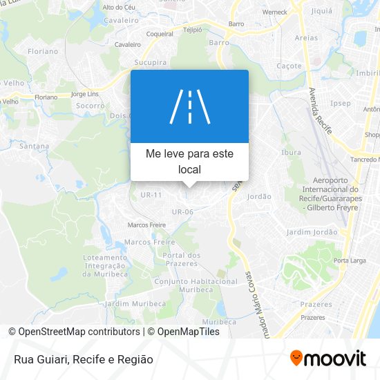 Rua Guiari mapa