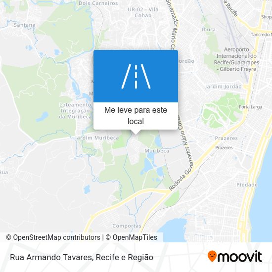 Rua Armando Tavares mapa