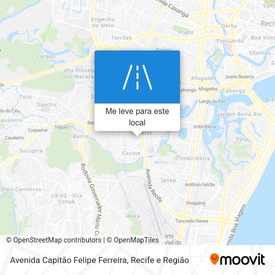 Avenida Capitão Felipe Ferreira mapa