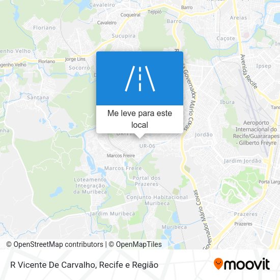 R Vicente De Carvalho mapa