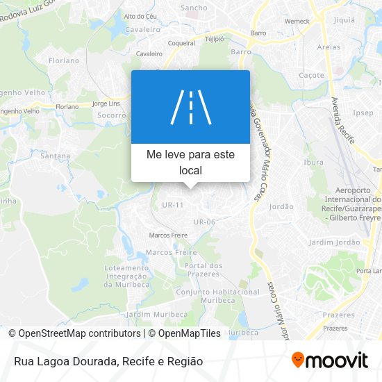 Rua Lagoa Dourada mapa