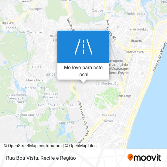 Rua Boa Vista mapa