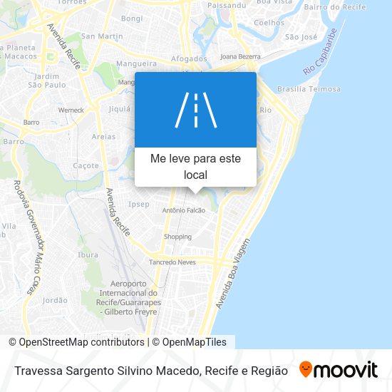 Travessa Sargento Silvino Macedo mapa