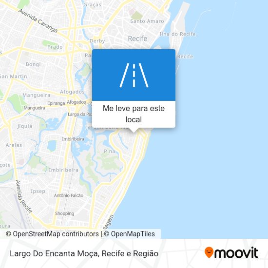 Largo Do Encanta Moça mapa