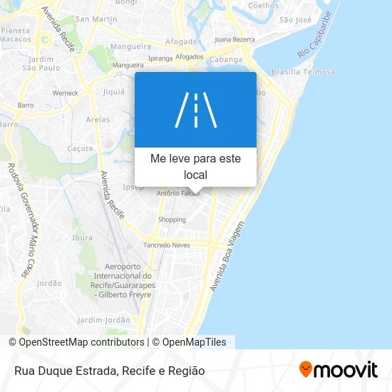Rua Duque Estrada mapa