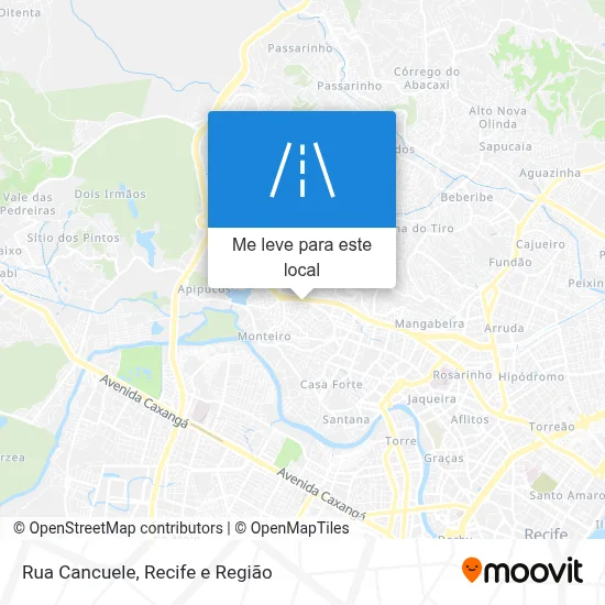 Rua Cancuele mapa