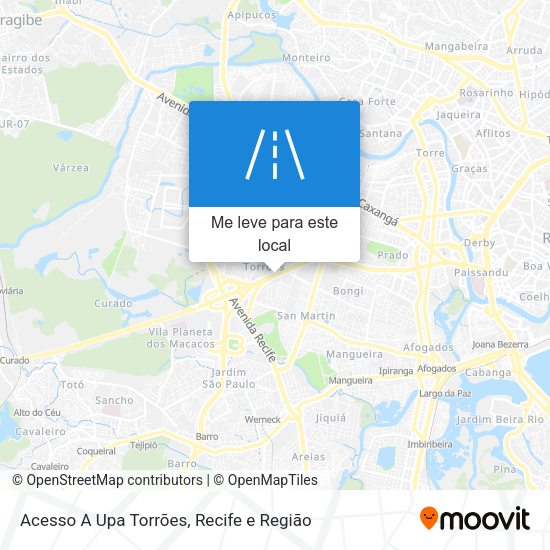 Acesso A Upa Torrões mapa