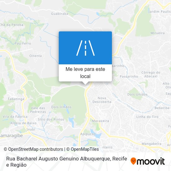 Rua Bacharel Augusto Genuino Albuquerque mapa