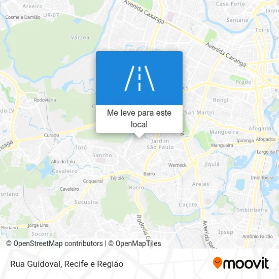 Rua Guidoval mapa